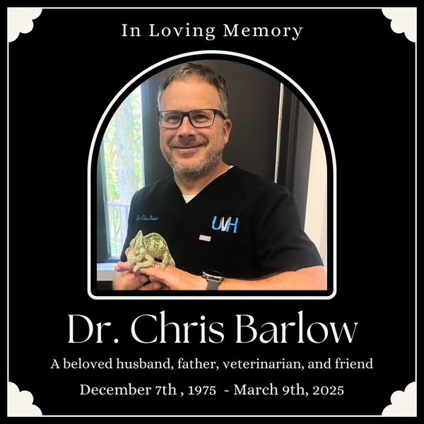 Dr. Christopher Louis Barlow Death & Obituary: A Beloved Veterinarian